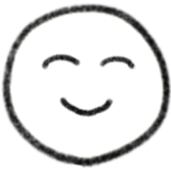 動く！くるくる回るシンプルなかお。