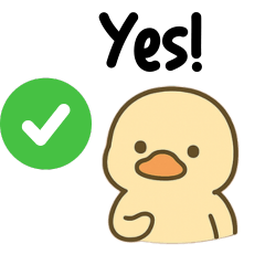 Duckie Sticker English