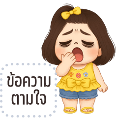 Message Stickers: Khaotan cute girl