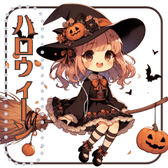 ハロウィーンの女の子