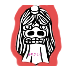 Charley only sticker Shishiodori Komukai