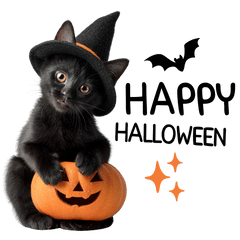 แมวดำเพื่อนรัก - ฮาโลวีน Halloween Happy