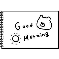 優しいお色のクマ。ノート。