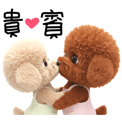 玩具紅貴賓狗_超萌Q版貼圖