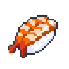 Pixel Sushi Stickers