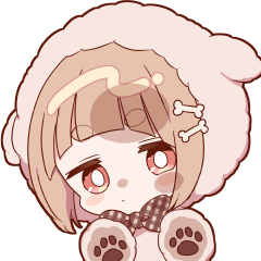 NEKOMIMI girl animated Sticker(dog)