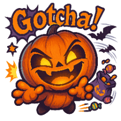 Funny Jack-o-Lantern Stickers