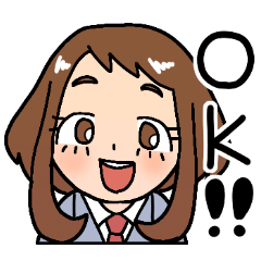 デフォルメタッチヒロアカスタンプ