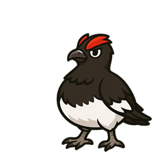 Handsome Ptarmigan Sticker