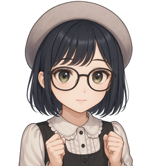 Cute Girl in Beret  Daily Stickers