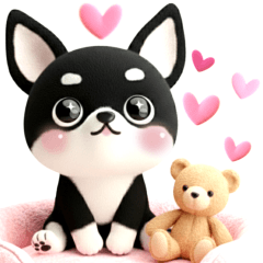 ３D・ブラックタン・チワワ〜可愛い〜