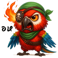 Pirate Parrot (Big Stickers)