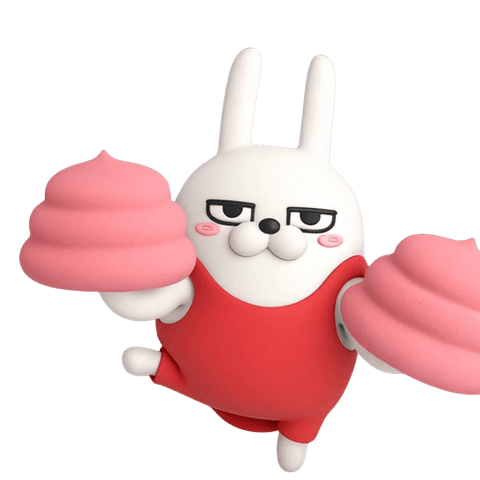 Large moving 3D rub rabbit5
