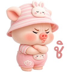 เจ้าหมูน้อยชุดหวานแหวว 12