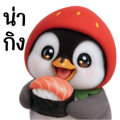 Cute Red-Hat Penguin (BIG)