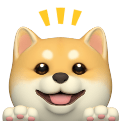 Moving Shiba Inu Sticker