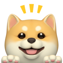 Moving Shiba Inu Sticker