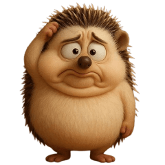 เม่นน้อยอ้วนๆ ไม่มีคำจะพูด