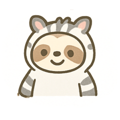 Zebra & Sloth Relaxed and Cute Life