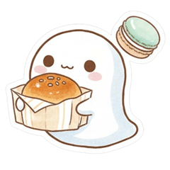 療癒麵包小幽靈