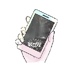 背景がおしゃれなスタンプ