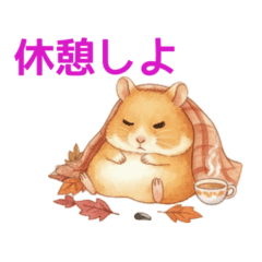 Autumn Colors! Fluffy Hamster