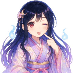 가을빛 반짝 카구야 스티커