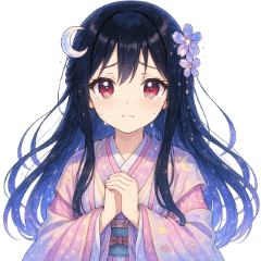 가을빛 카구야 공주 이모티콘