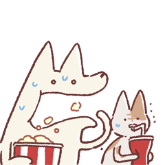 老貓享年&衰狗小白-看電影!