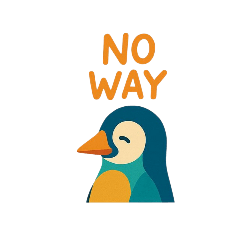 Vibrant Penguin & Clownfish Stickers