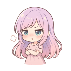 Lunaのすねすね＆おこスタンプ