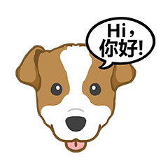 傑克羅素㹴說聲Hi你好！