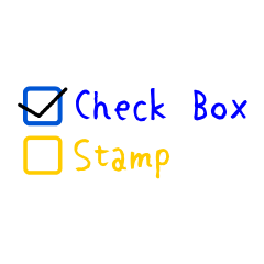 CheckBox Sticker
