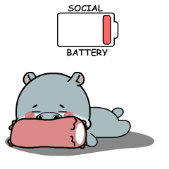 Cute Hippo 4 : Animated Stickers