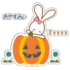 stick-Sticker "Lapin blanc5" autumn ver.