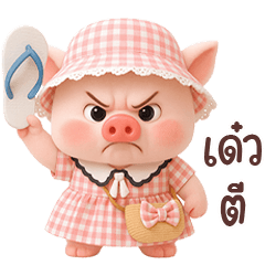Little Pig in Sweet outfit 13