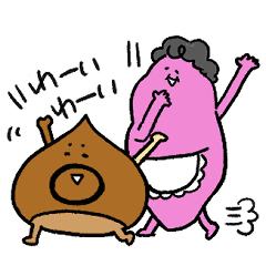 Mrs.sweetpotato and Mr.chestnut