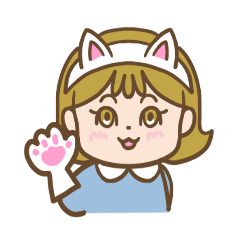 Girl with cat ears headband