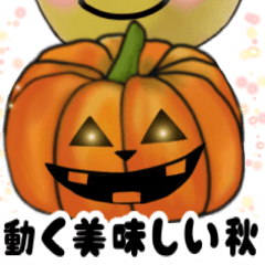 Moving fruits with cute faces