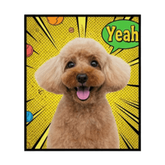 アメコミ風のしーぽんの愛犬ピート