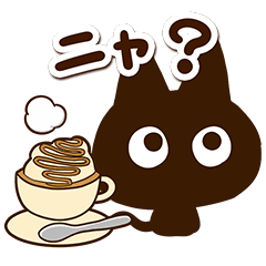 Cute Simple Black cat Sticker28