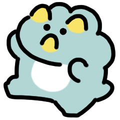 ゆるかわトリケラトプス 動くスタンプ