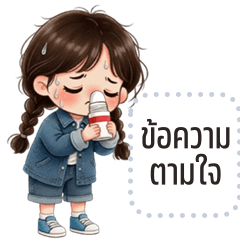 Message Stickers: MyDear cute girl