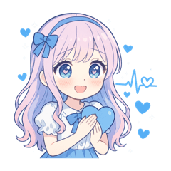 推し活を楽しむLunaスタンプ 4色