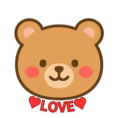 Kawaii Oshi Bear Stickers