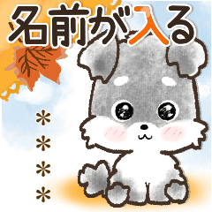 名前が入る★愛犬♡シュナウザー【秋冬】