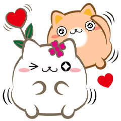 打個招呼-胖菓子