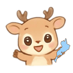 Shiga's deer stamp