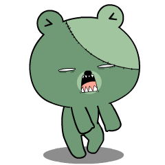 Zombie Bear : Animated Stickers