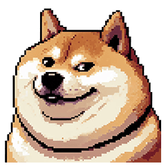 冷笑系の太っちょ柴犬